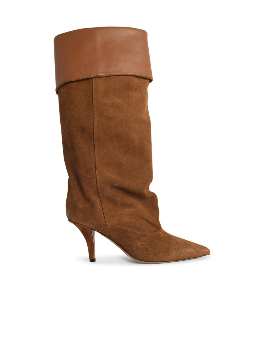 Paris Texas Ines Reverse 75' Suede Cognac Boots
