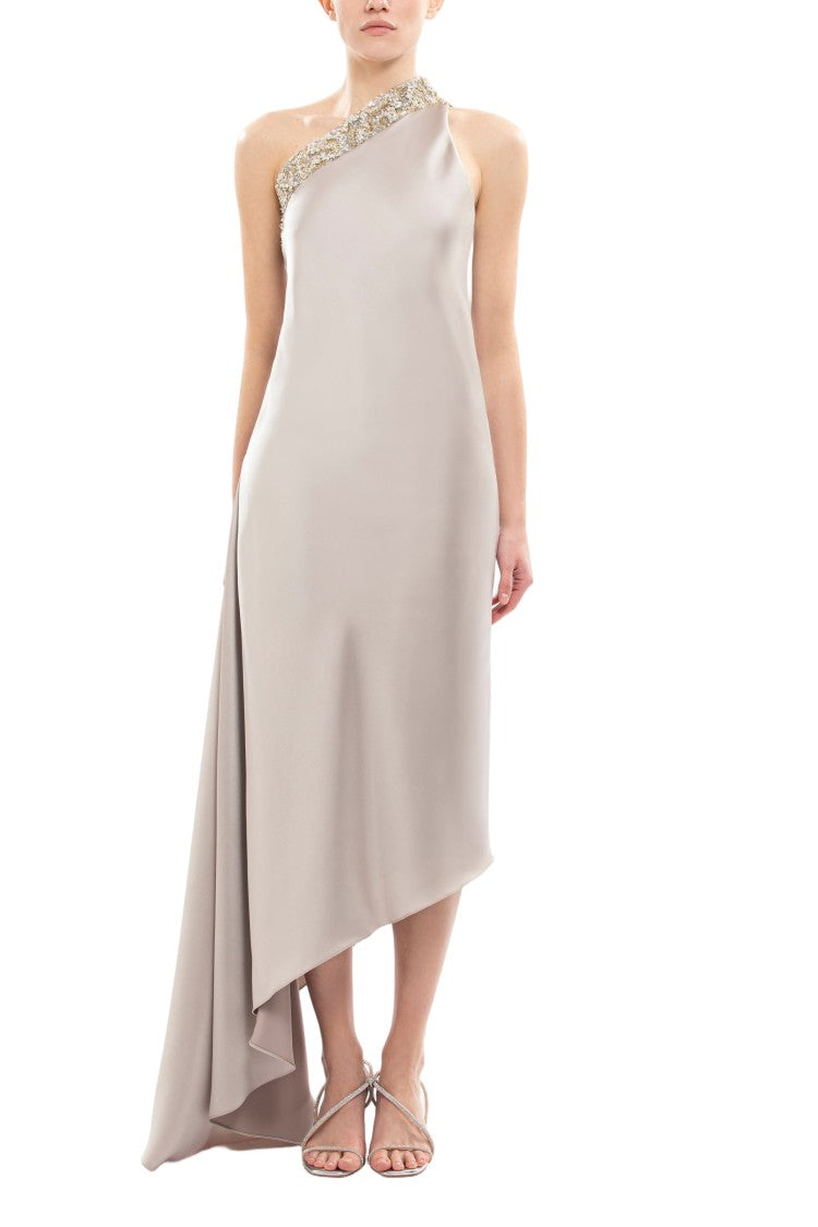 Saiid Kobeisy One-Shoulder Embellished Dress