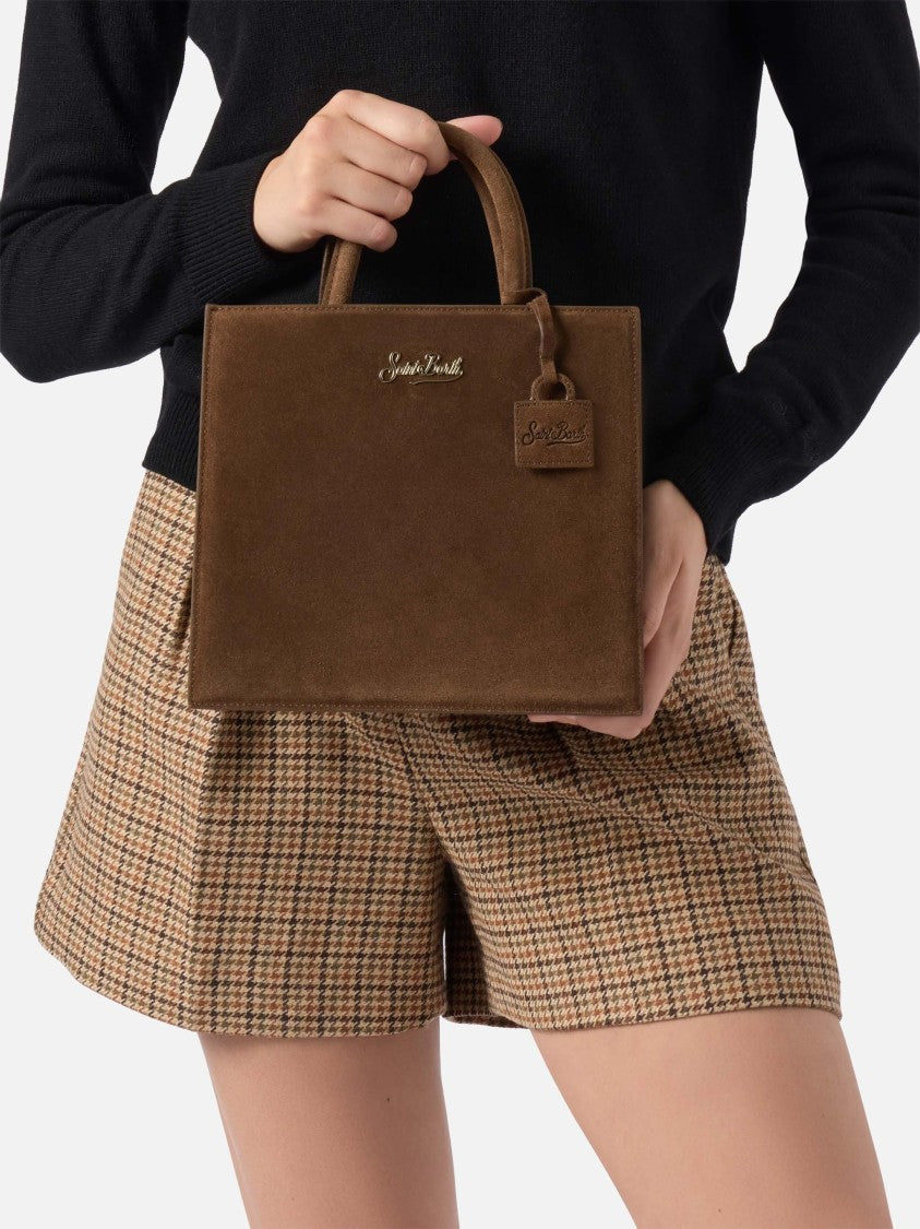Mc2 Saint Barth Midi Structured Bag In High-Quality Cow Leather