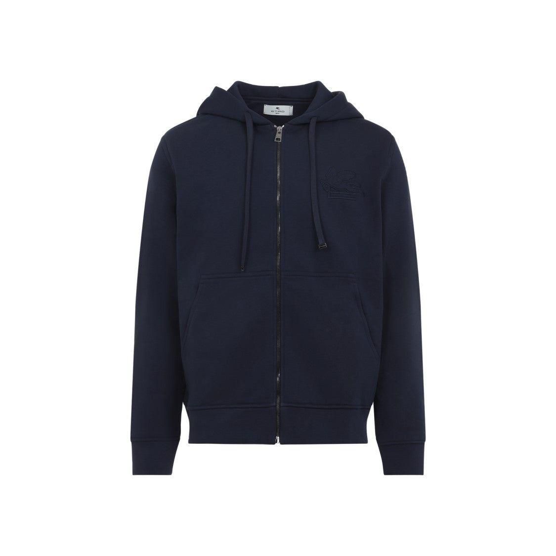 Etro Black Zip-Up Sweatshirt With Hood