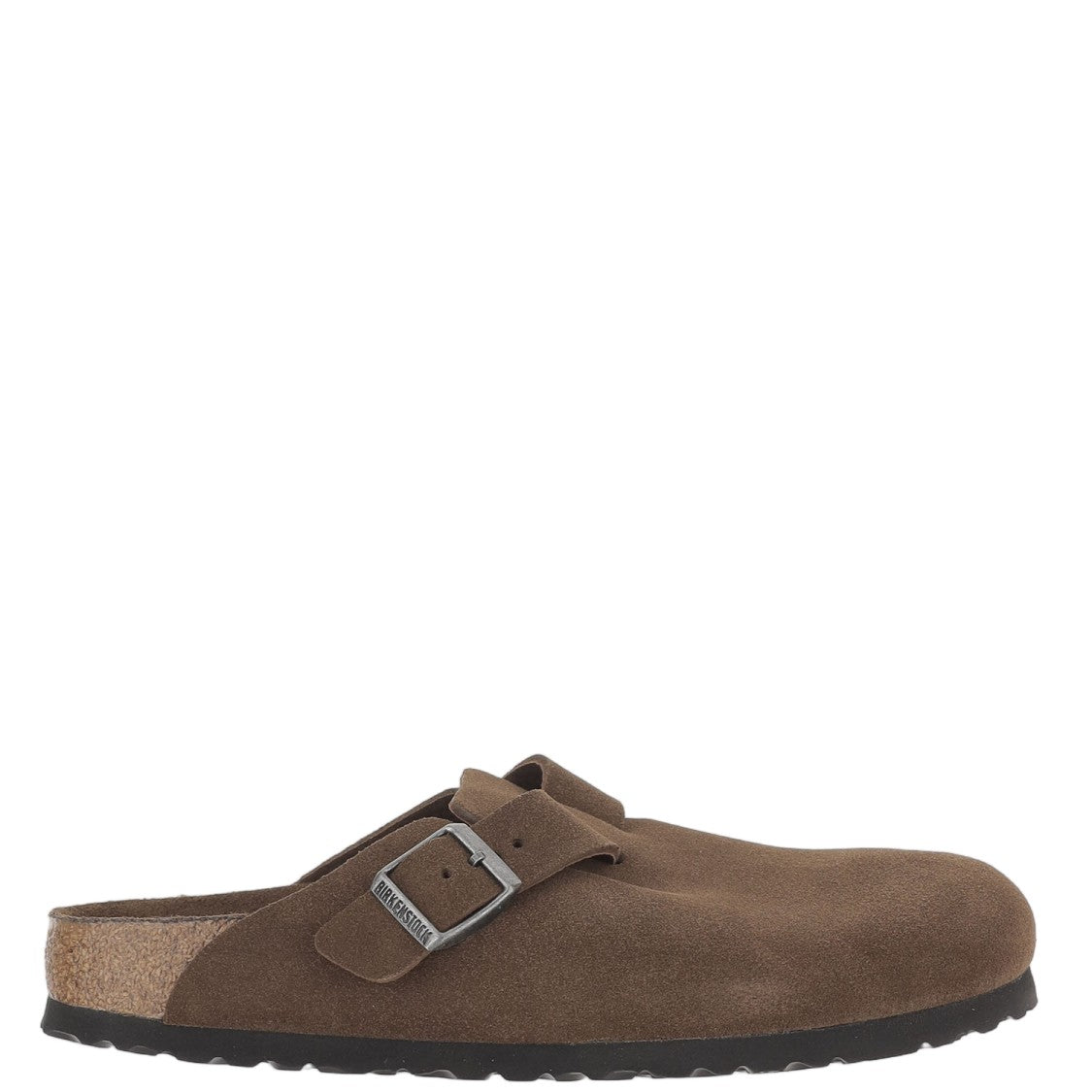 Birkenstock Suede Slip-On Clogs With Adjustable Buckle And Contoured Footbed