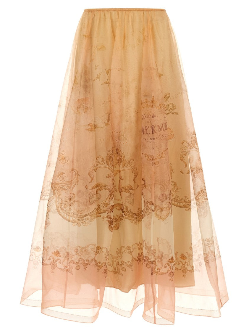 Zimmermann 'Hypnotic Organza Maxi' Skirt