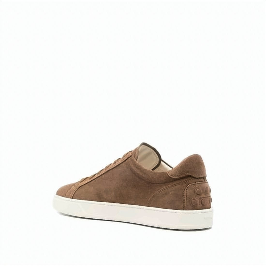 Tod's Brown Suede Sneakers With Minimalist Design