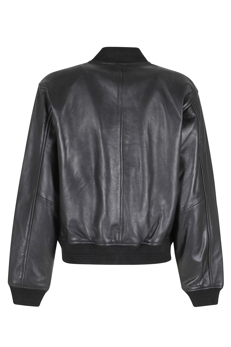 Diesel Black Ilyan Rb Ribbed-Trim Bomber Cotton Jacket