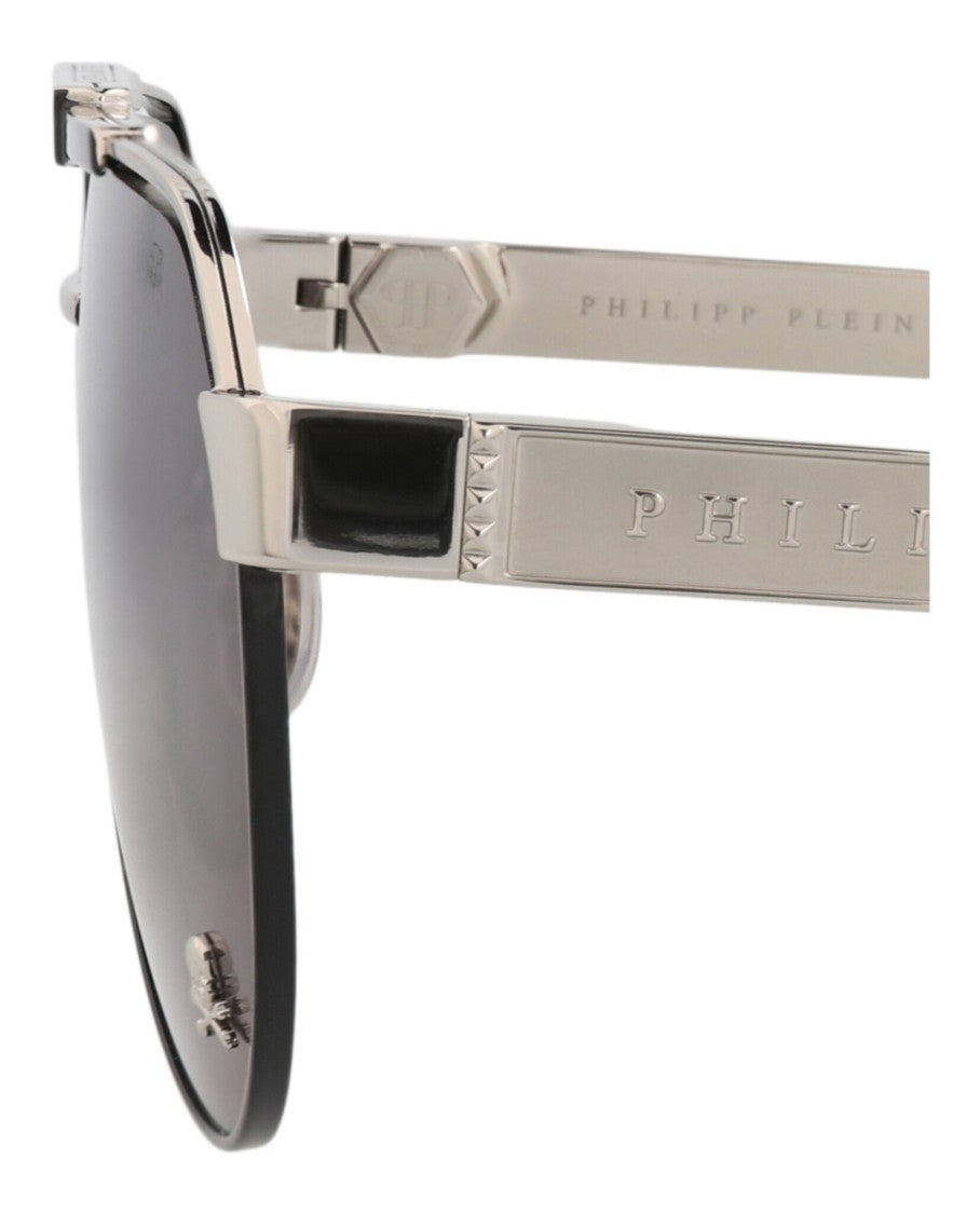 Philipp Plein Aviator-Frame Acetate Sunglasses With Engraved Detailing