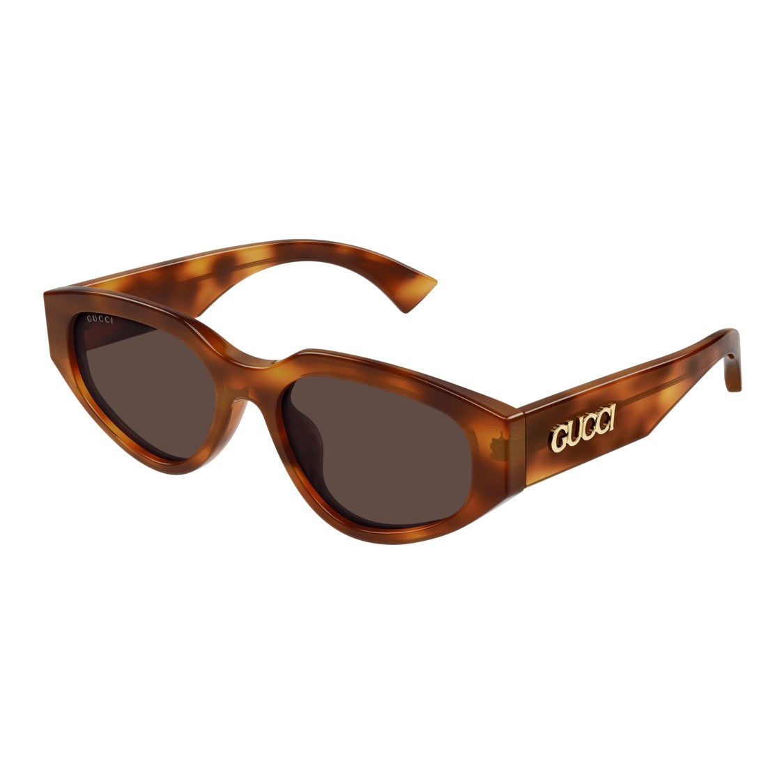 Gucci Gg1845sa Cat-Eye Brown Tortoiseshell Sunglasses