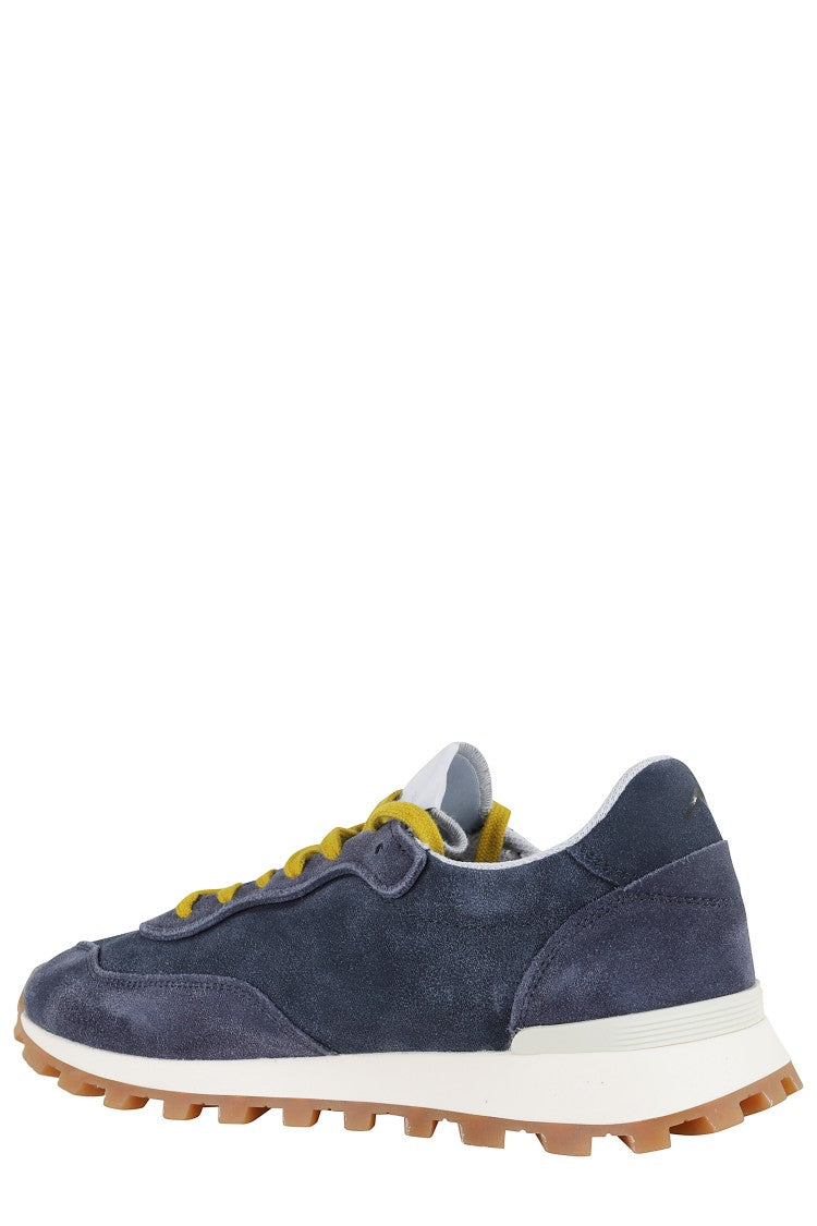 No Map Society Indigo Navy Suede Sneakers