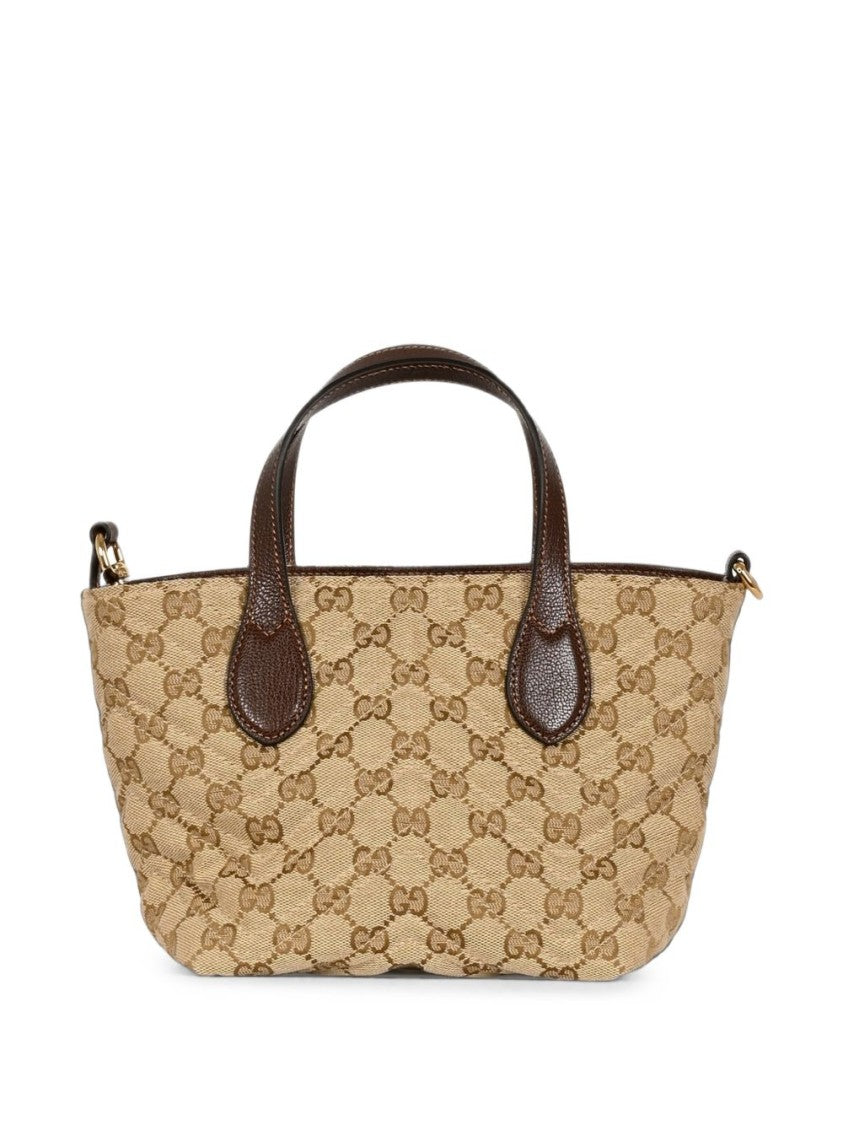 Gucci Beige Monogram Canvas Small Handbag