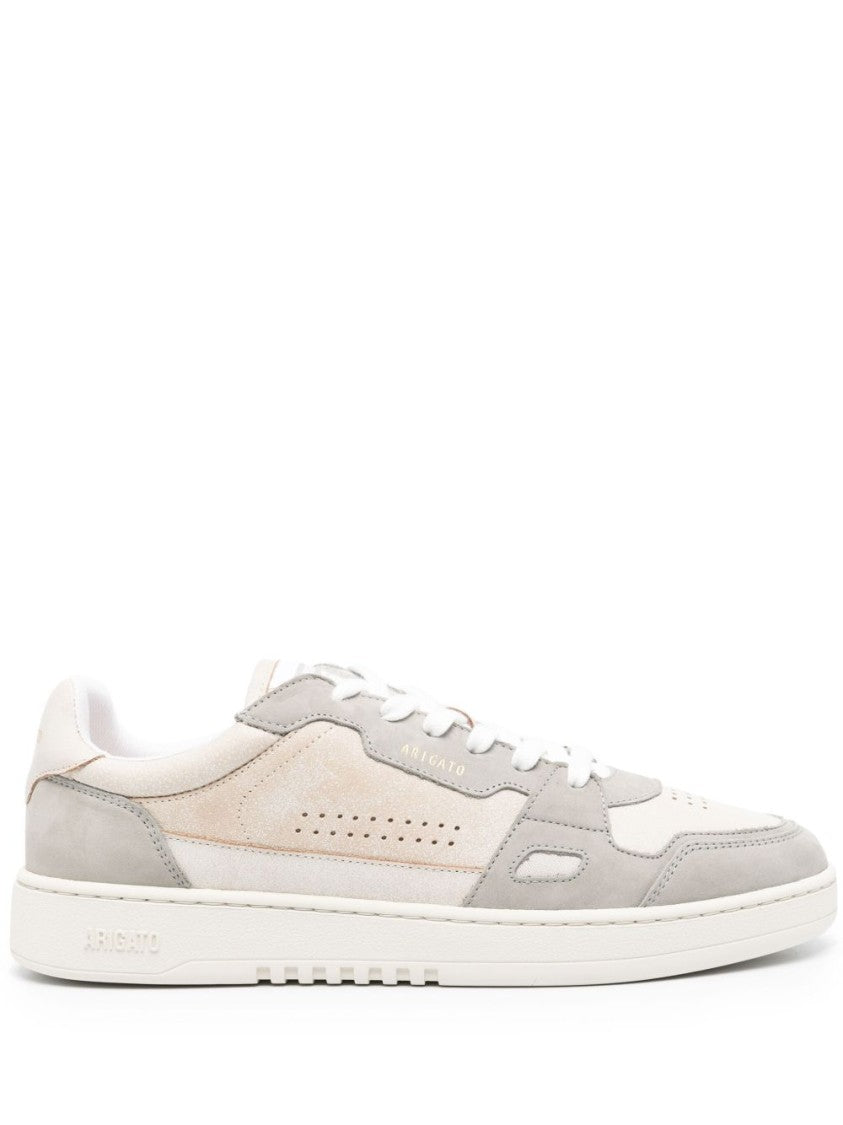 Axel Arigato Panelled Low-Top Sneakers In Neutral Calf Leather And Suede