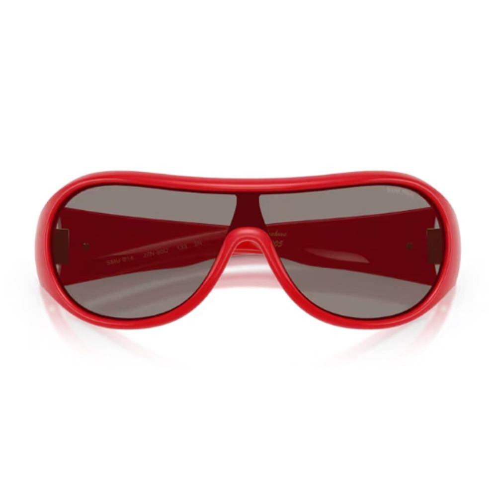 Miu Miu Oversized Mask Frame Sunglasses With Sculpted Lines