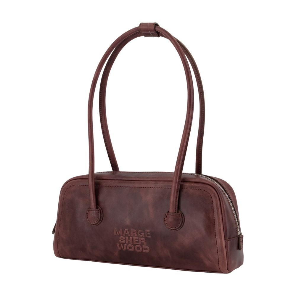 Margesherwood Soft Baguette Shoulder Bag - Leather - Brown