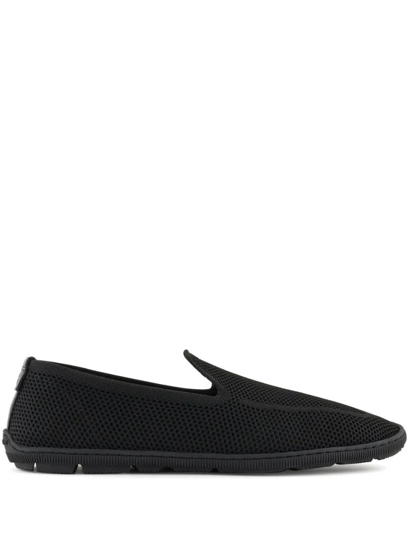 Giorgio Armani Slip-On Loafers With Breathable Mesh Upper