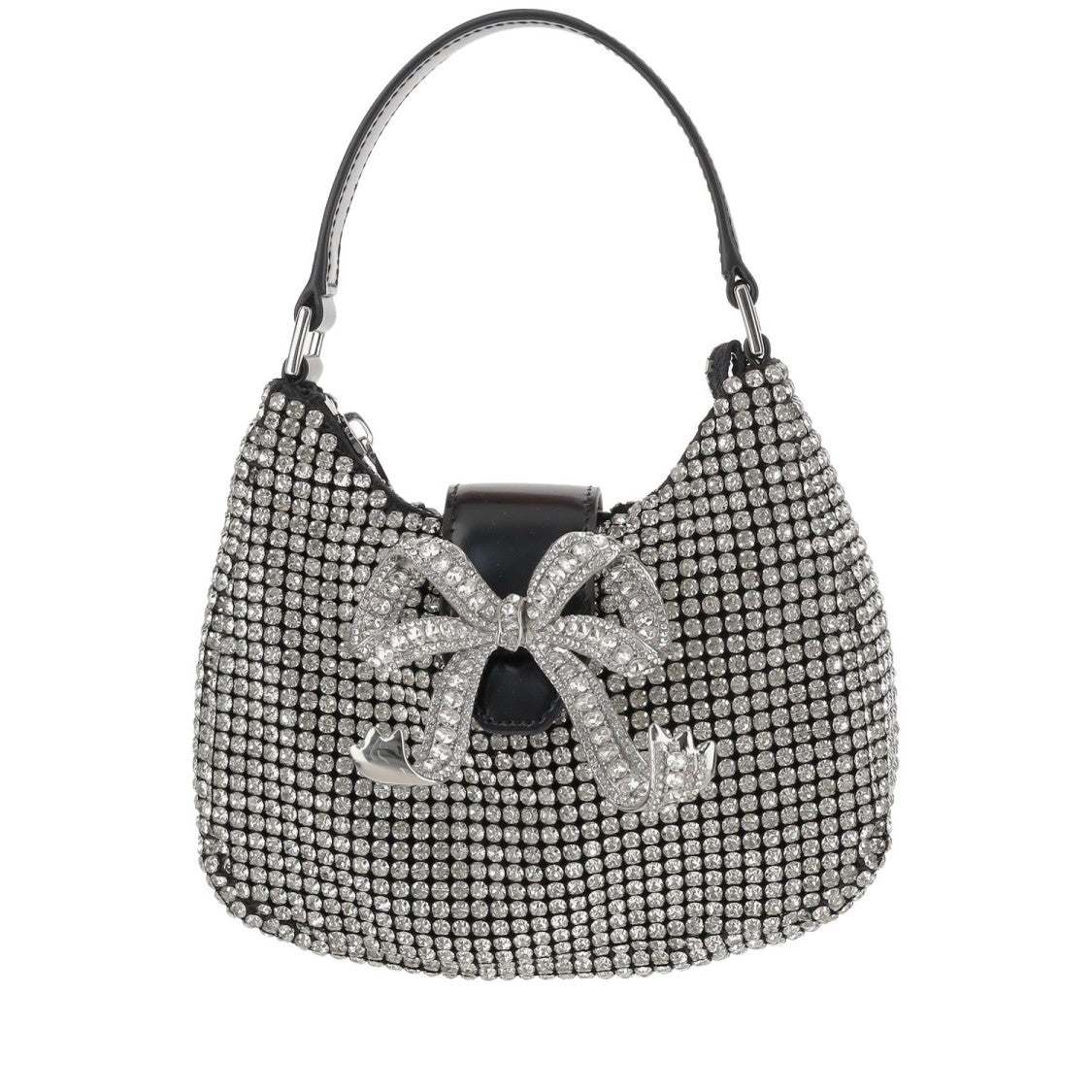 Self-Portrait Crescent Moon Bag With Crystals