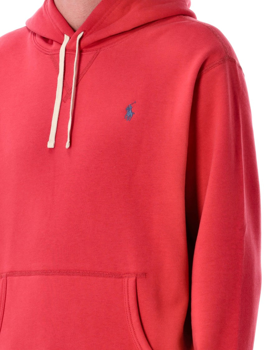 Polo Ralph Lauren Red Classic Hoodie With Drawstring
