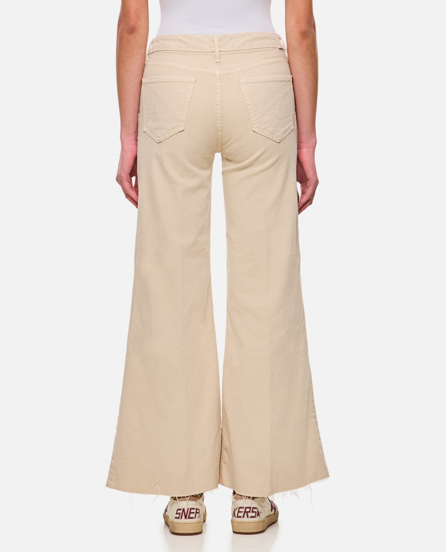 Mother Beige "The Roller Fray" Jeans