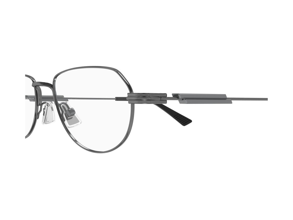 Bottega Veneta Bv1510o Geometric Metal Frame Eyeglasses