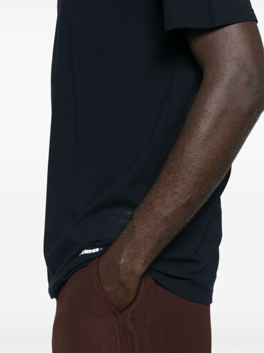 Jil Sander Blue Crew Neck T-Shirt