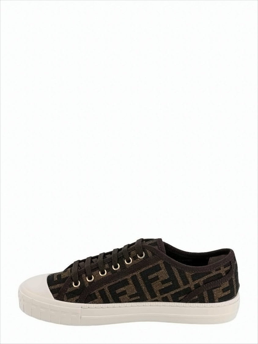 Fendi Low-Top Sneakers With Monogram Pattern