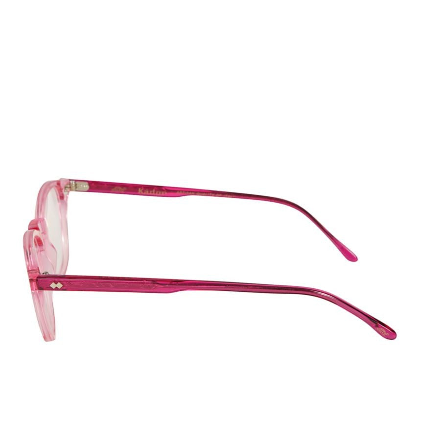 Kador Pepper Translucent Pink Rounded Rectangular Eyeglasses