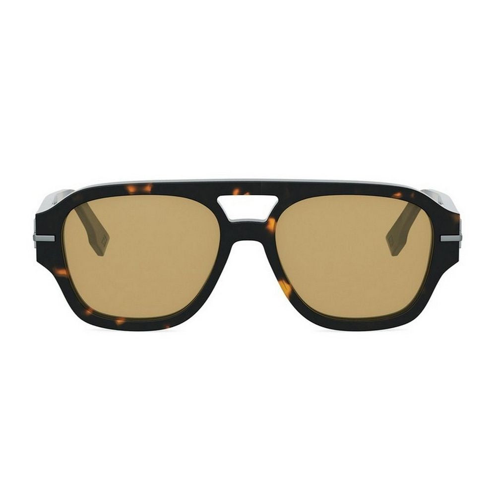 Fendi Graphy Aviator Sunglasses With Tortoiseshell Acetate Frame