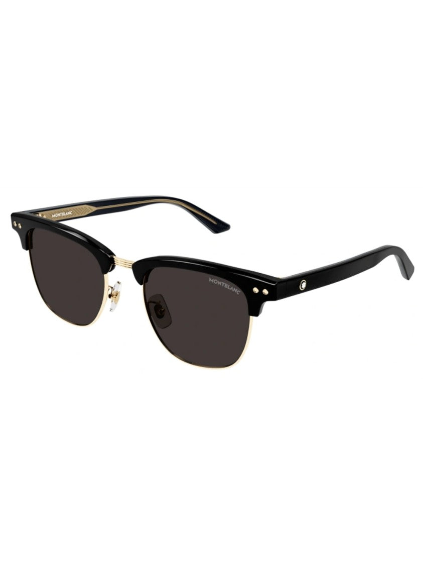 Montblanc Mb0382s Square Gold Accent Sunglasses