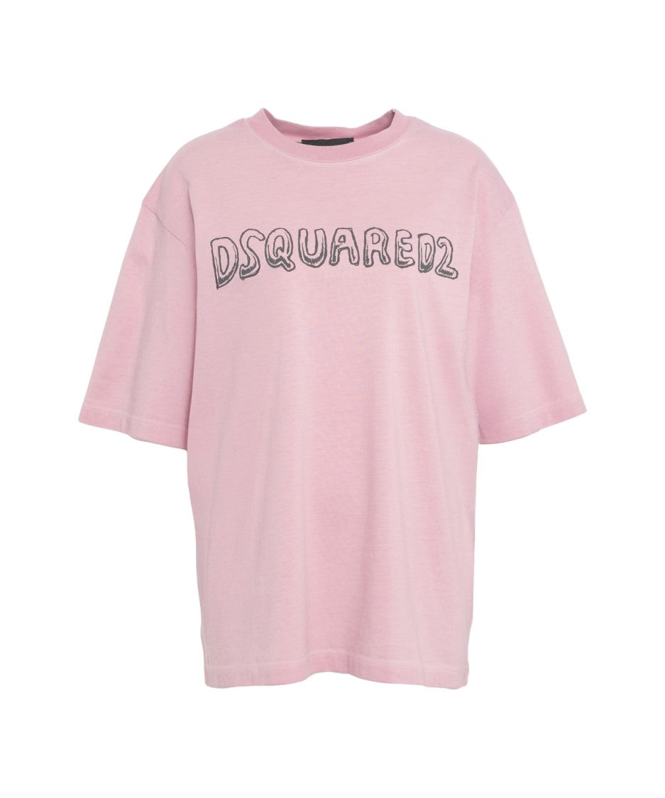 Dsquared2 Oversized Logo Print T-Shirt