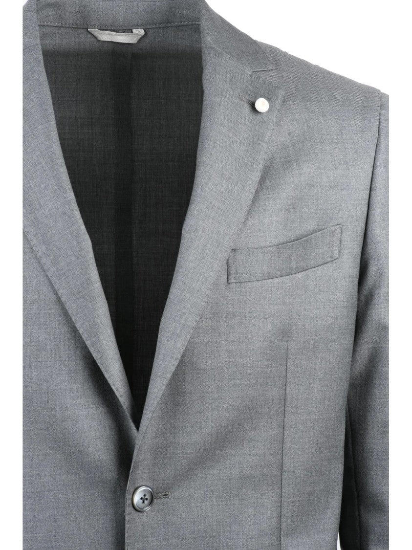 Luigi Bianchi Virginia Wool Rounded Jacket With Classic Two-Button Closure