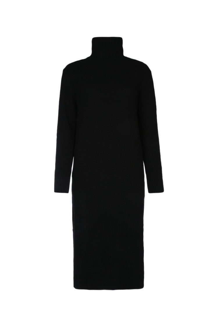 I Blues Knee-Length Black Dress With High Turtleneck