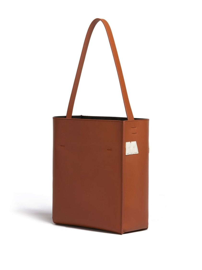 Marni Spacious Calfskin Shopper Bag