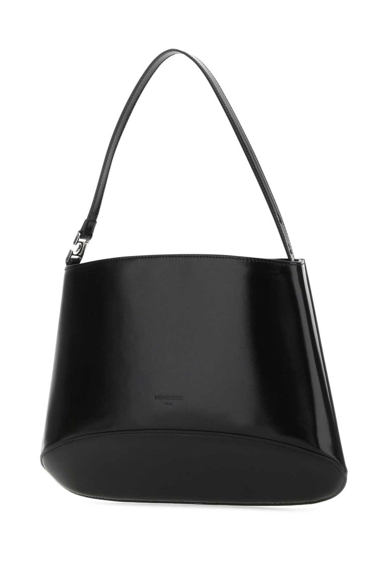 Low Classic Black Leather Handbag