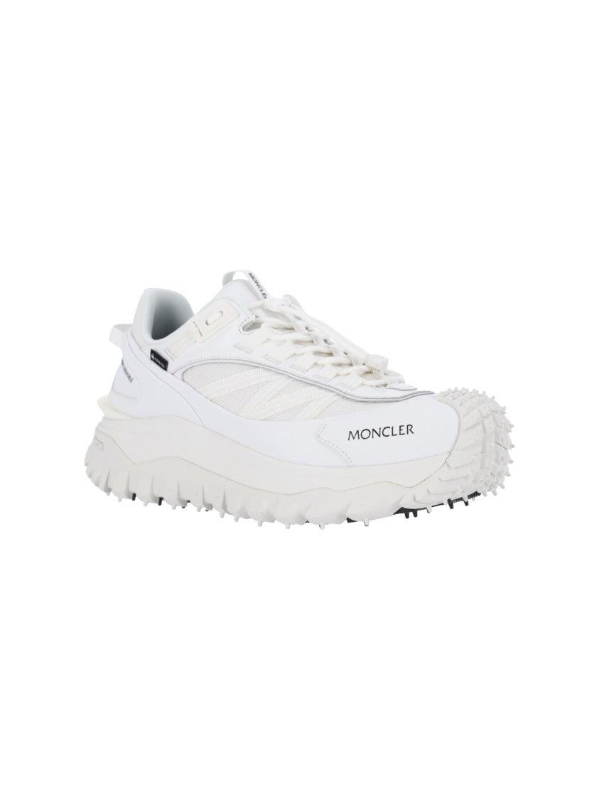 Moncler White Technical Mesh Vibram Sole Sneakers