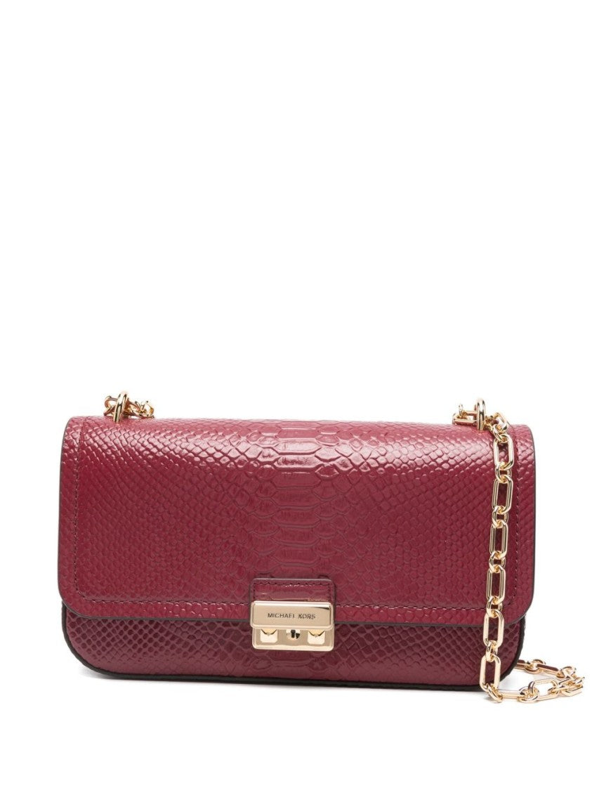 Michael Kors Textured Snake-Embossed Shoulder Bag