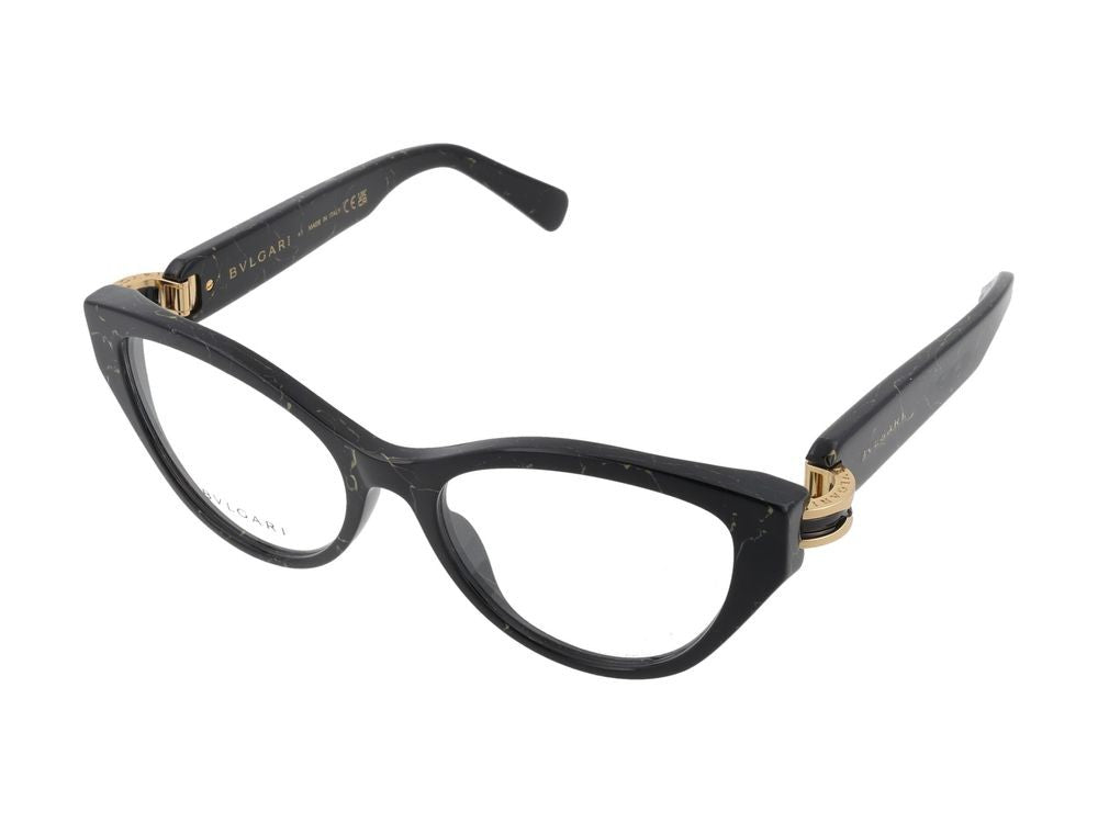 Bulgari Bv50045i Black Rectangular Frame Glasses