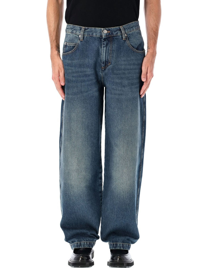 Isabel Marant Jorje Wide-Leg Cotton Jeans