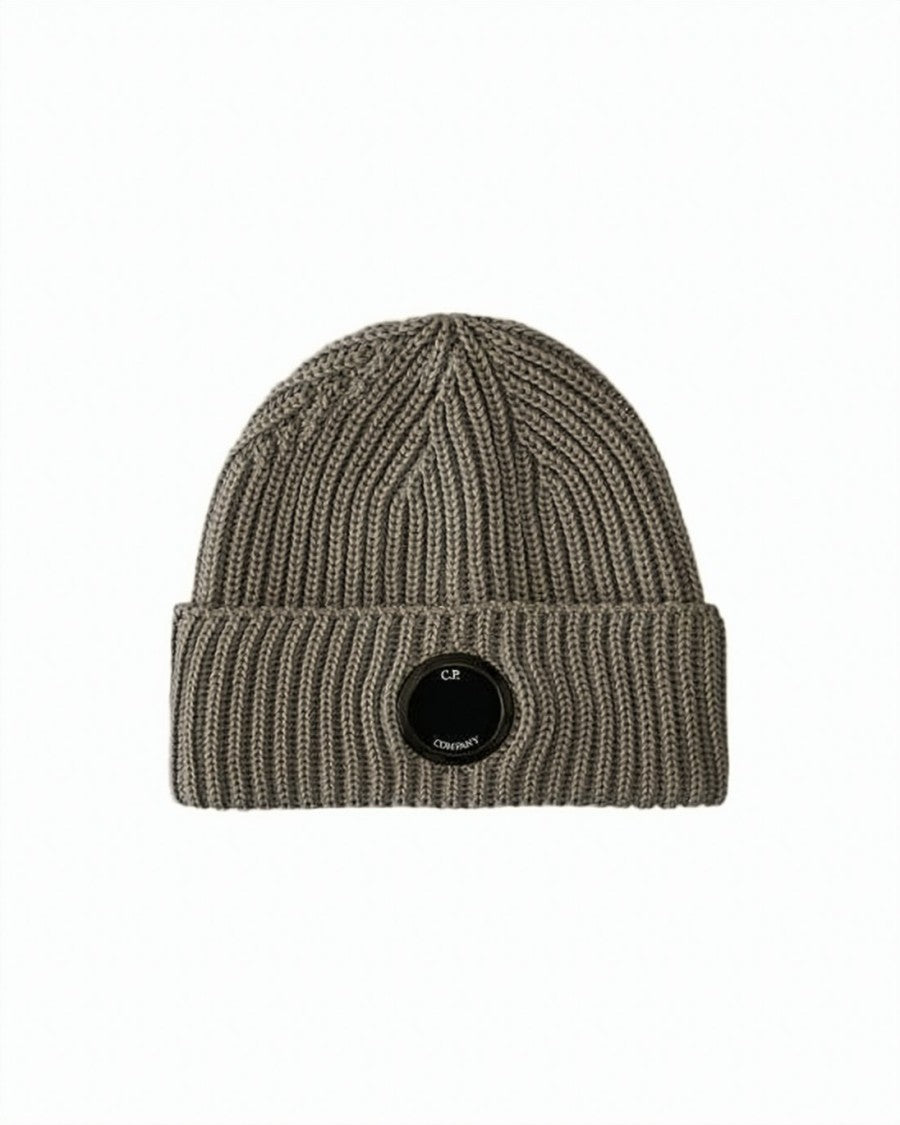 C.P. Company Ribbed Knit Beanie With Folded Cuff