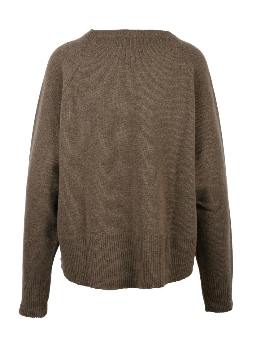 Hod Loose Knit Wool Sweater With Crewneck Design