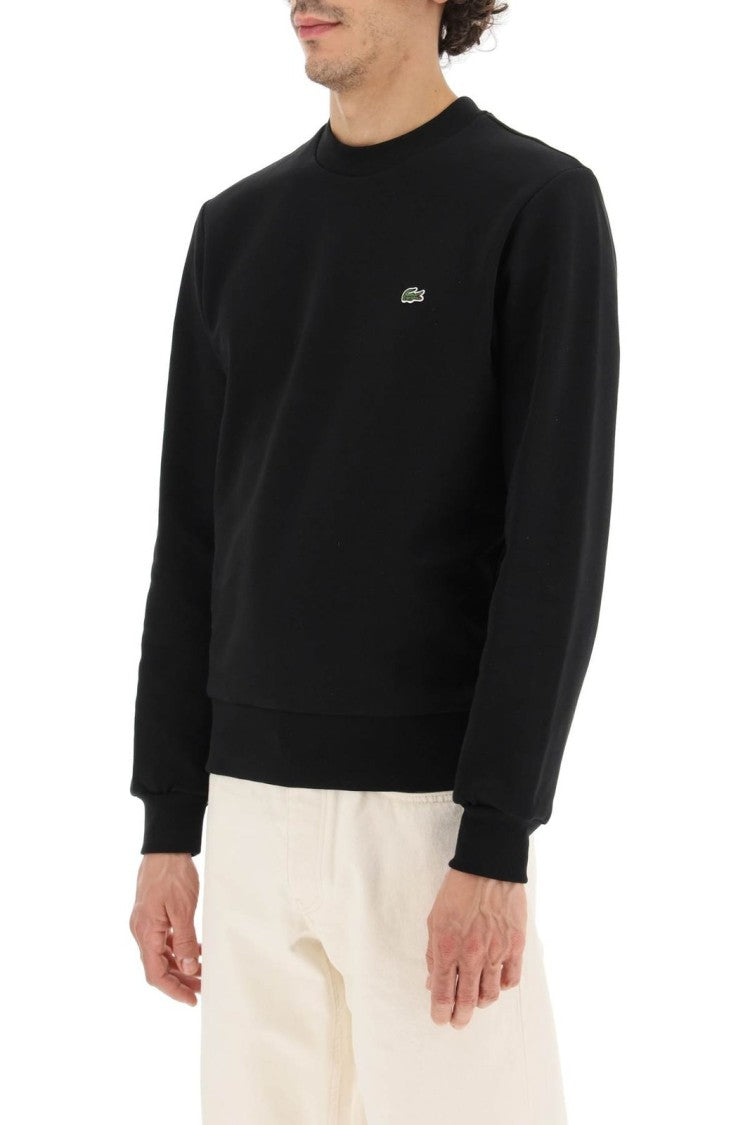 Lacoste Classic Crewneck Sweater With Embroidered Logo