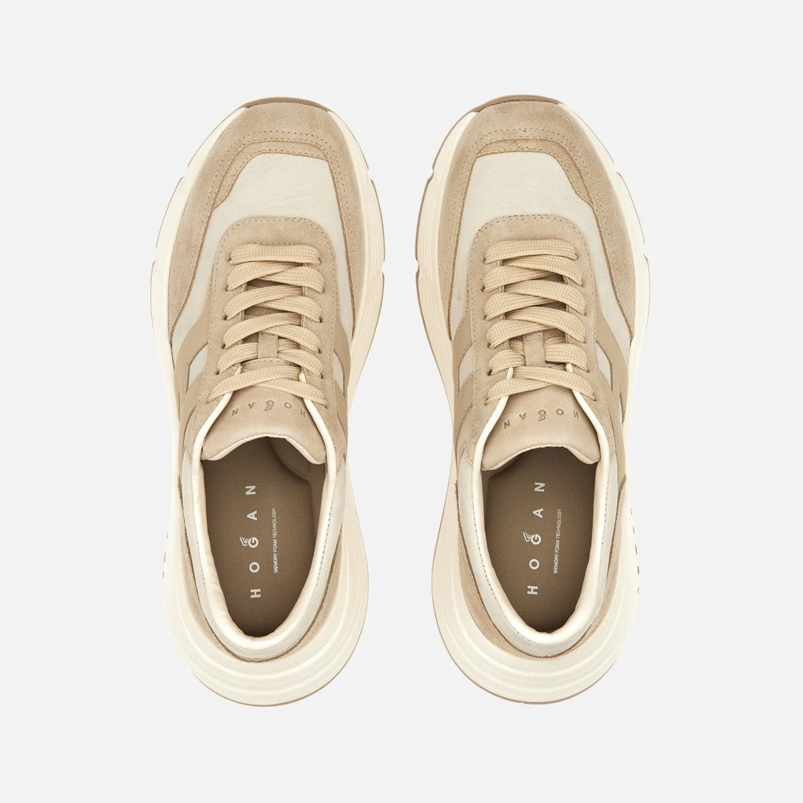 Hogan Classic Lace-Up Sneakers With Sole