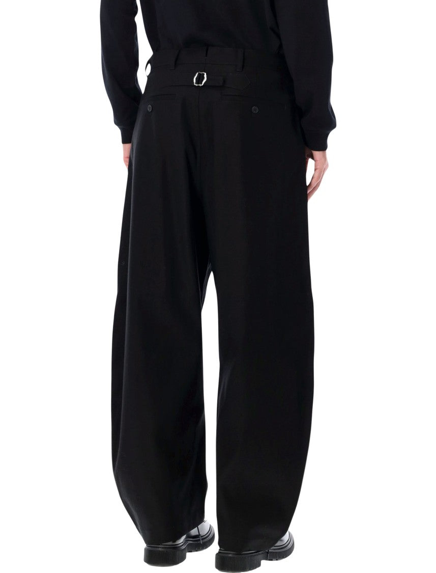 Comme Des Garçons High-Waisted Wide-Leg Chino Pants