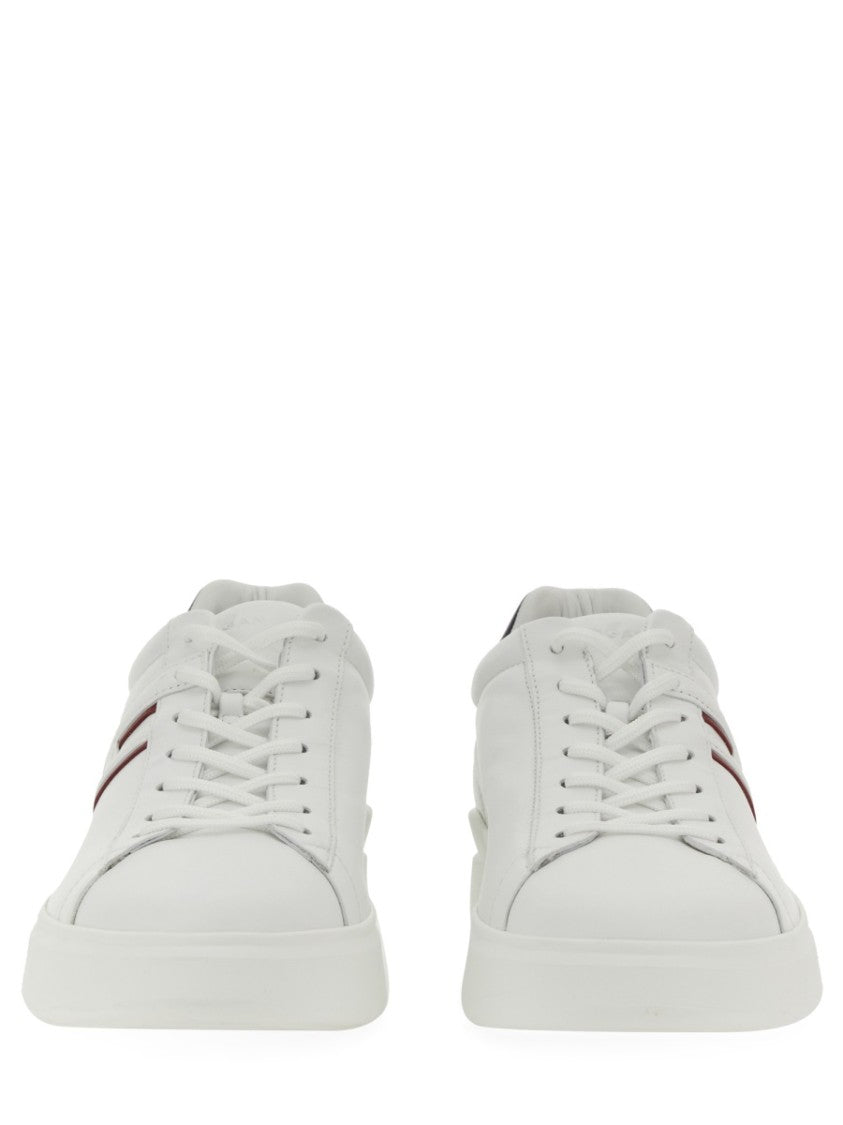 Hogan H580 Low-Top White Leather Sneakers