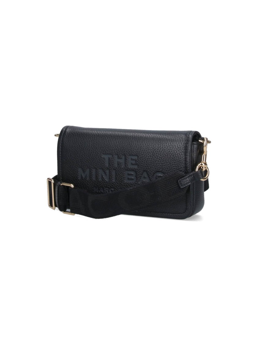 Marc Jacobs Black The Leather Hammered Crossbody Bag