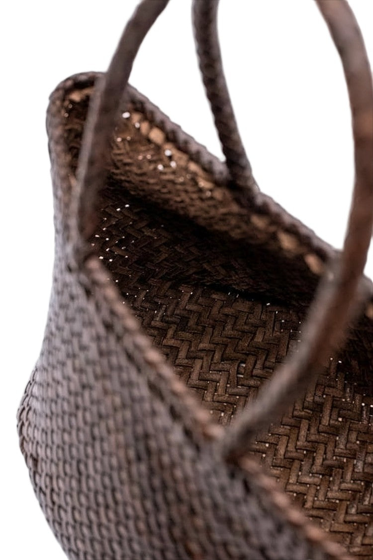 Dragon Diffusion Mini Buffalo Leather Tote With Artisanal Weave