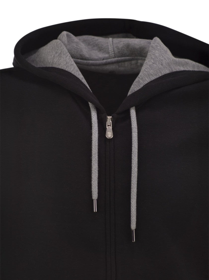 Brunello Cucinelli Sleeveless Hooded Top In Luxurious Fabric Blend