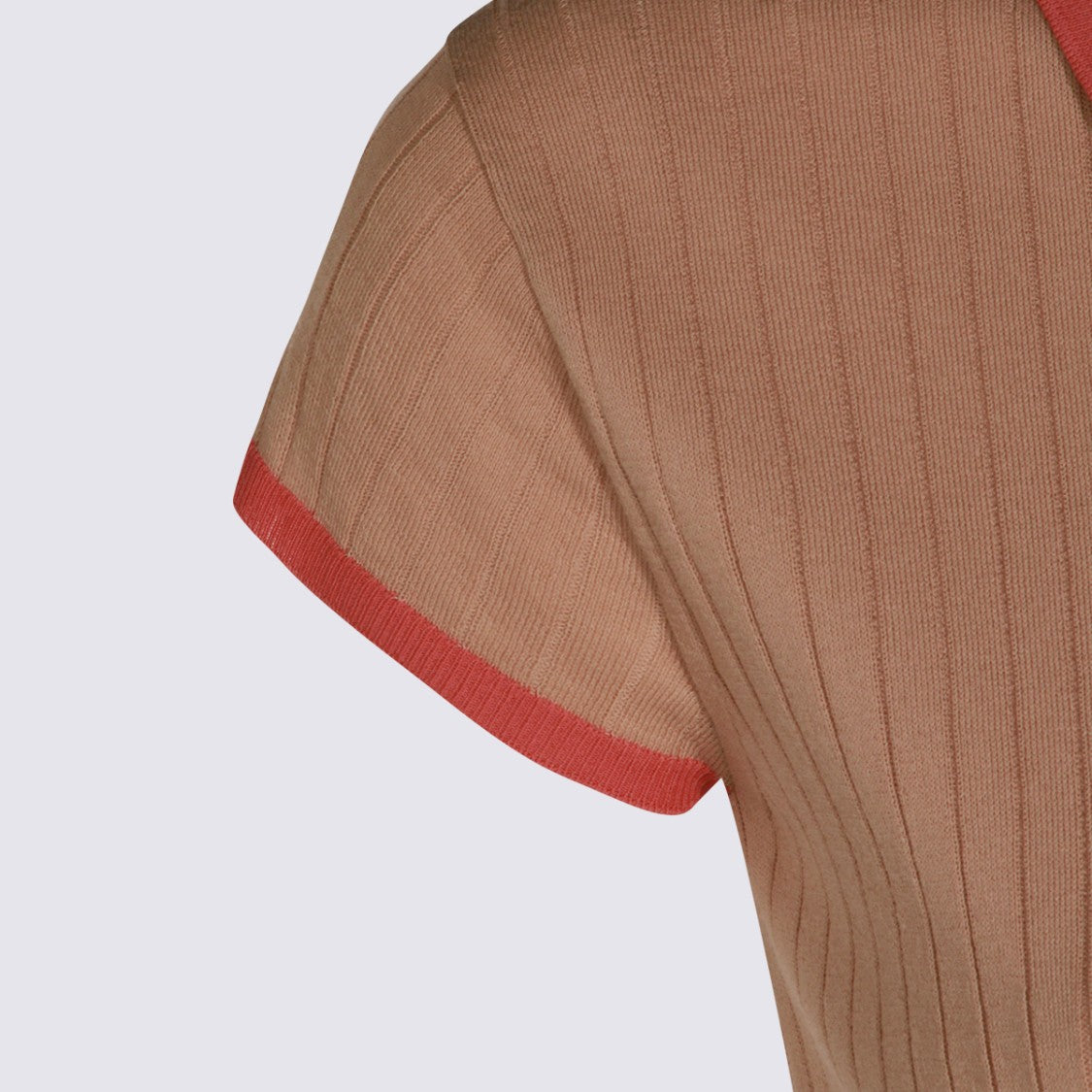 Malo Ribbed Texture Polo Shirt With Contrasting Details