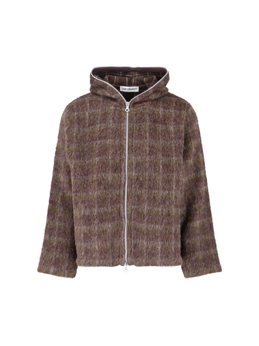 Our Legacy Plaid Hooded Sweater – Brown