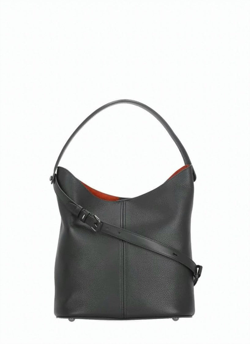 Maison Margiela Structured Black Calf Leather Tote Bag