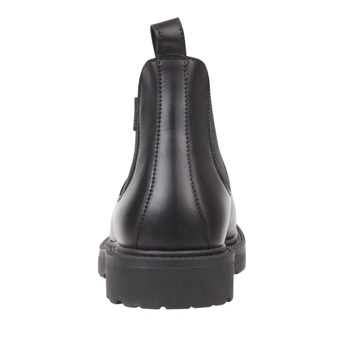 Tommy Jeans Black Elastic Side Panel Leather Boots