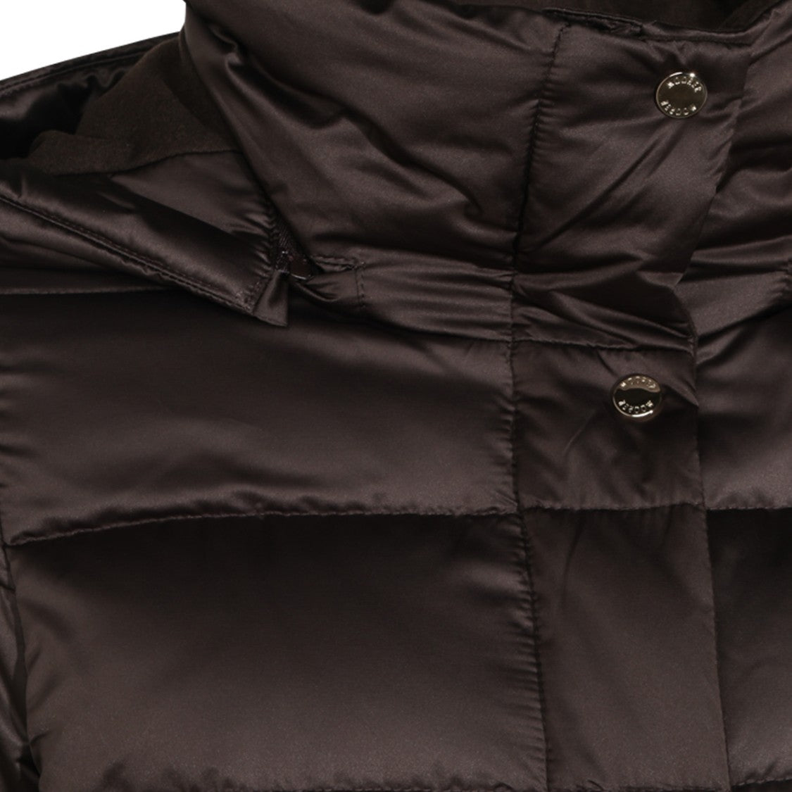 Moorer Quilted Padded Detachable-Hood Down Jacket