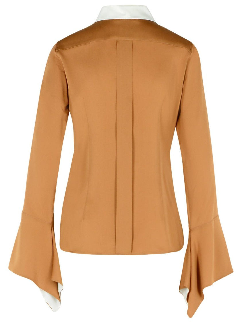 Max Mara 'Pio' Beige Silk Shirt