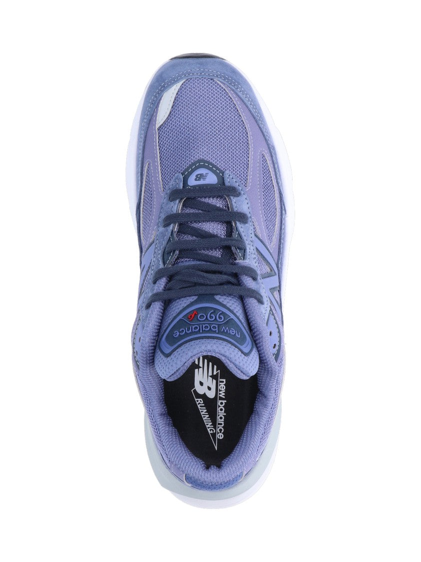 New Balance 990V6 Sneakers In Purple Suede And Mesh